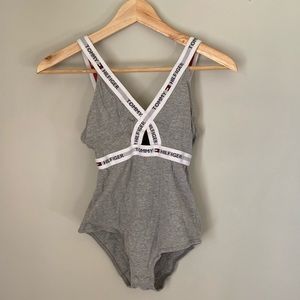 Tommy Hilfiger Gray Sleep Bodysuit